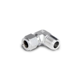   Roppantógyűrűs csavarzat - könyök külső menettel NA06 / NPT1/8" aisi316