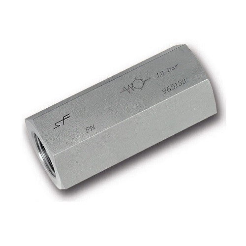 Visszacsapószelep magas nyomású DN015 1/2" menetes aisi316L (egyenes) PN400