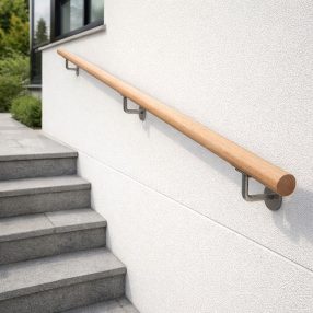   Korlát szett BÜKK fából - Fali kapaszkodó 2.0 méteres D42.4 - WBsz/M-2000